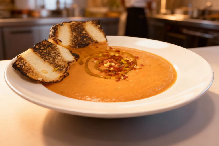 Creamy Avocado and Tomato Soup