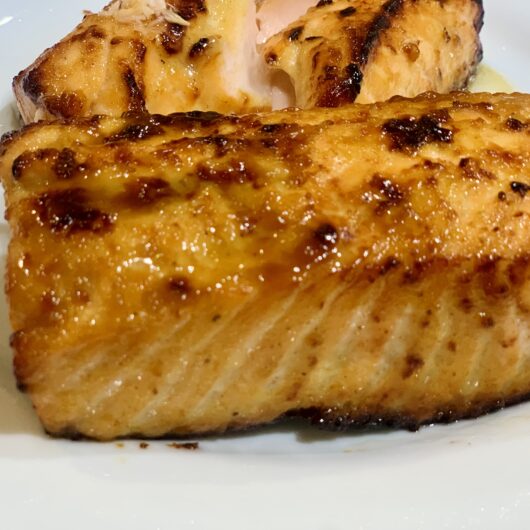 Air Fryer Honey Mustard Salmon