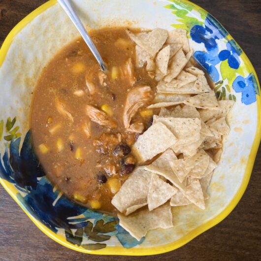 Healthy Chicken Tortilla Soup 