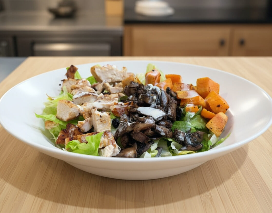 The Best Salad with Dressing