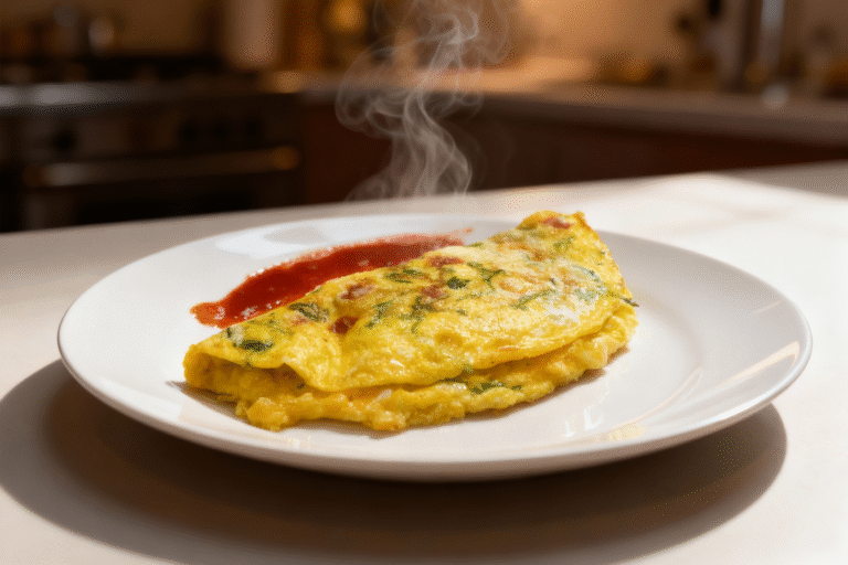 Vegetarian Breakfast Omelette
