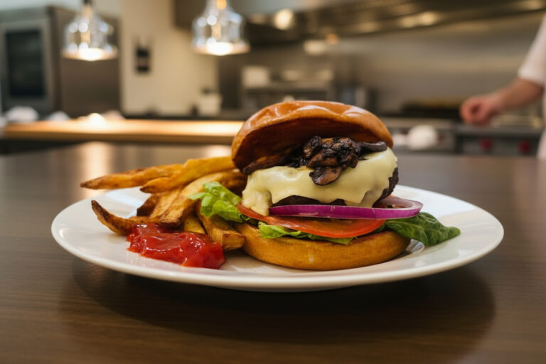 Mushroom Swiss Burger