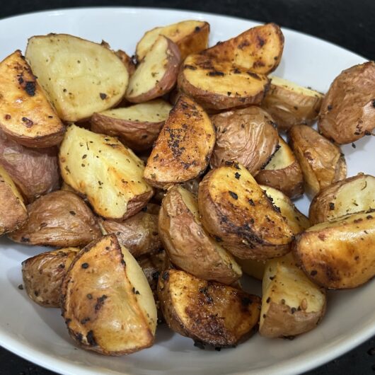 Lemon Garlic Roasted Red Potatoes