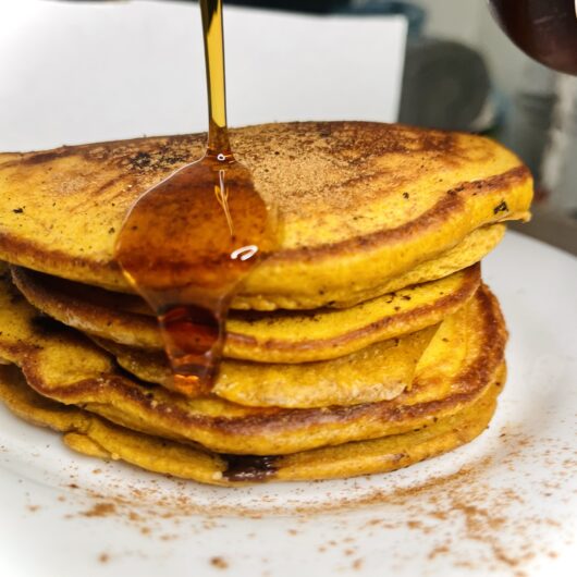 Pumpkin Chocolate Chip Pancakes