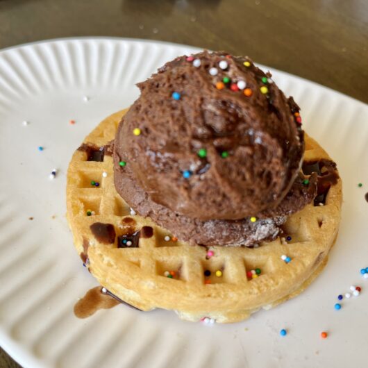 Waffle Ice Cream Sundae