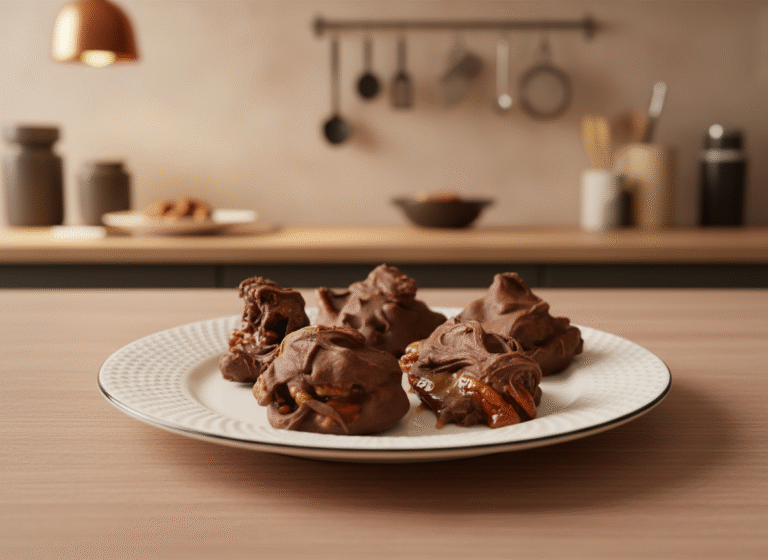 Chocolate Caramel Pecan Clusters